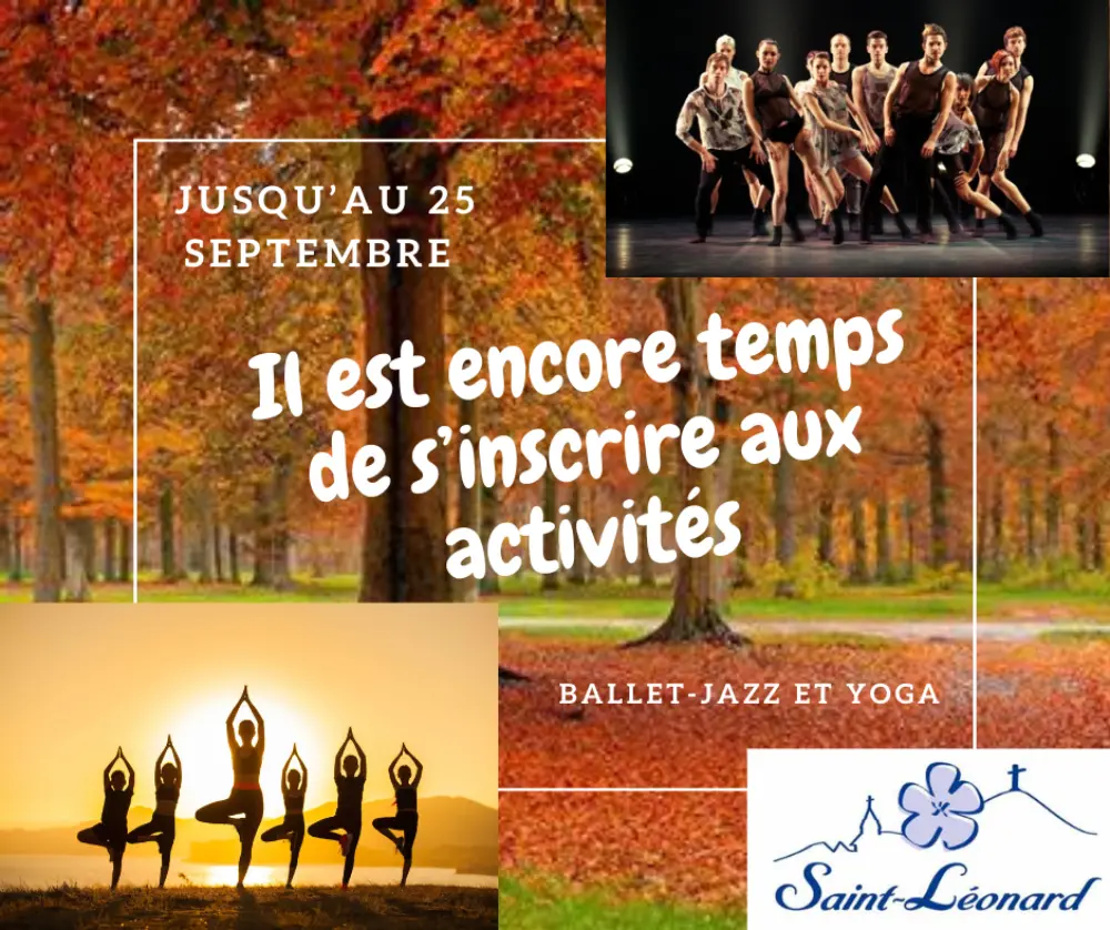 2e inscription ballet jazz yoga