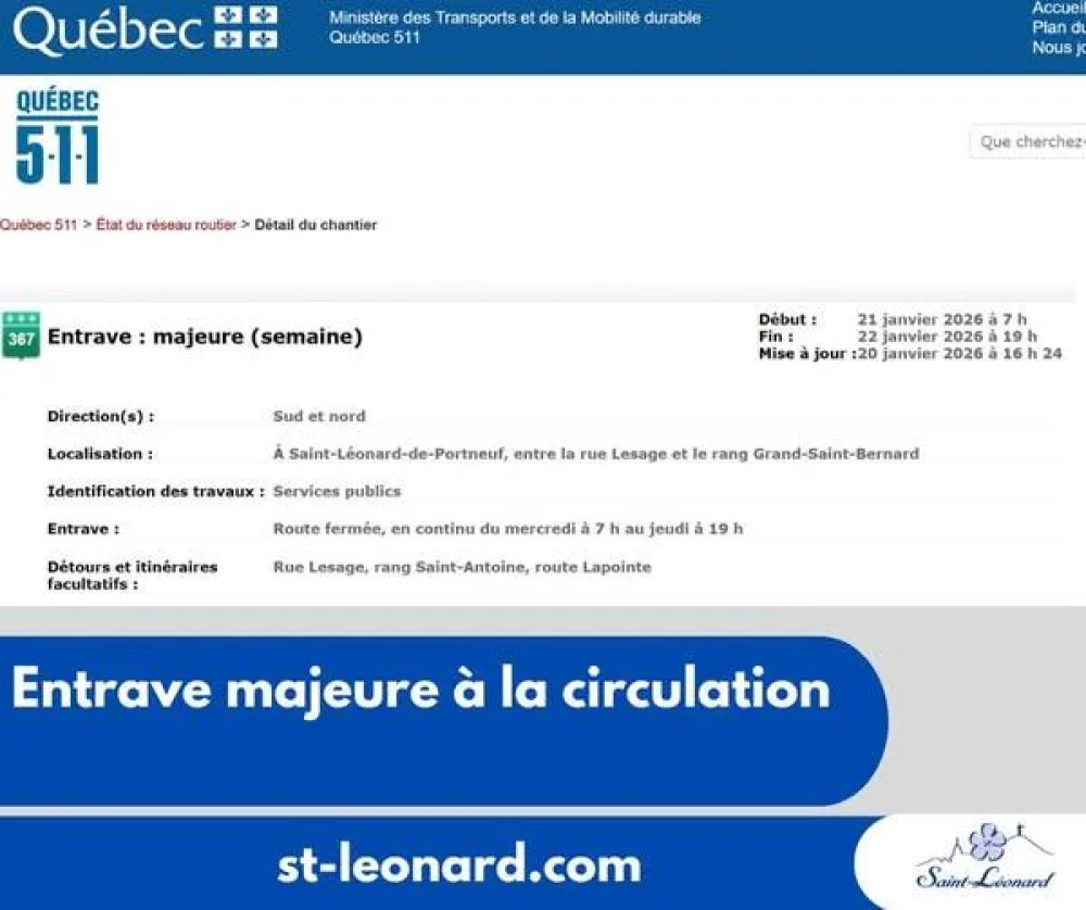 Suite fuite deau entrave