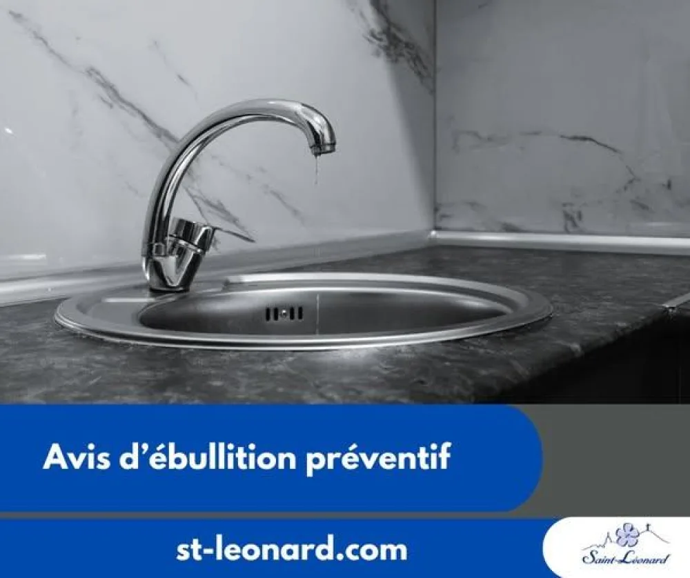 Suite fuite deau avis debullition