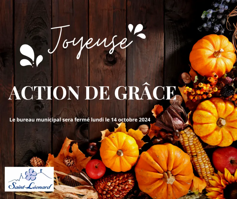 Joyeuse Action de grace