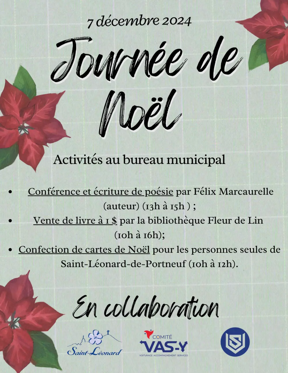 Activite au bureau municipal 7 decembre 2